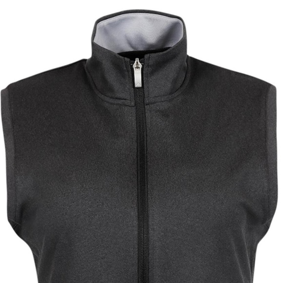 New adidas Women's Full-Zip Club Vest Black - Picture 4 of 5